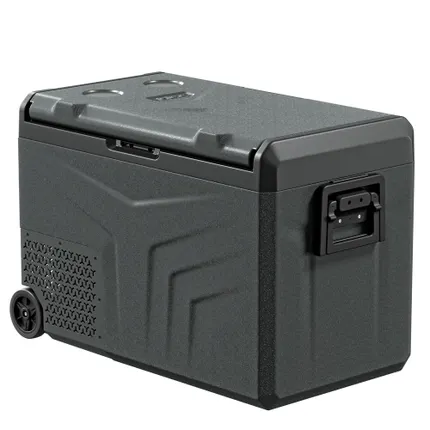 lodówka przenośna kompresorowa yolco tcx50 50l bluetooth camping namiot kamper chłodzenie mrożenie -20°C panel solarny 12v 24v usb eco tryb latarka led zdalne sterowanie