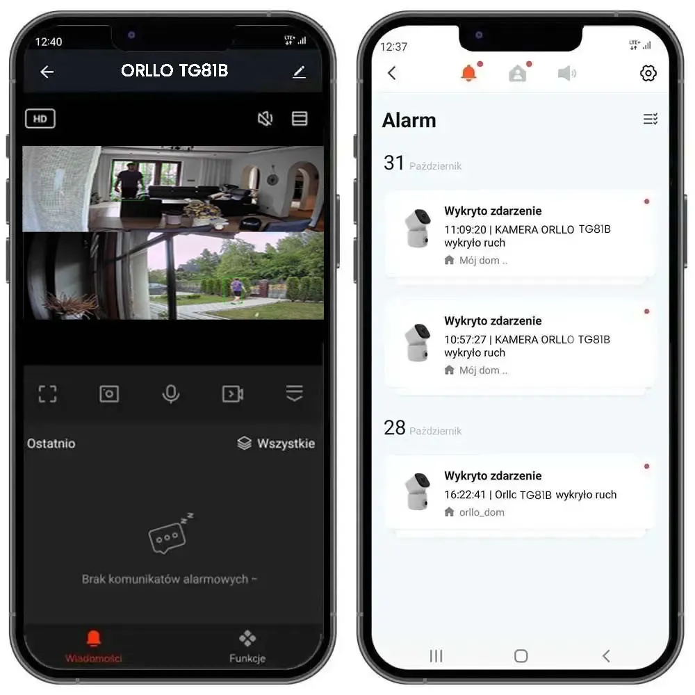 Kamera Wewnętrzna Obrotowa WiFi 2 Obiektywy 2,5K ORLLO TG81B DUAL