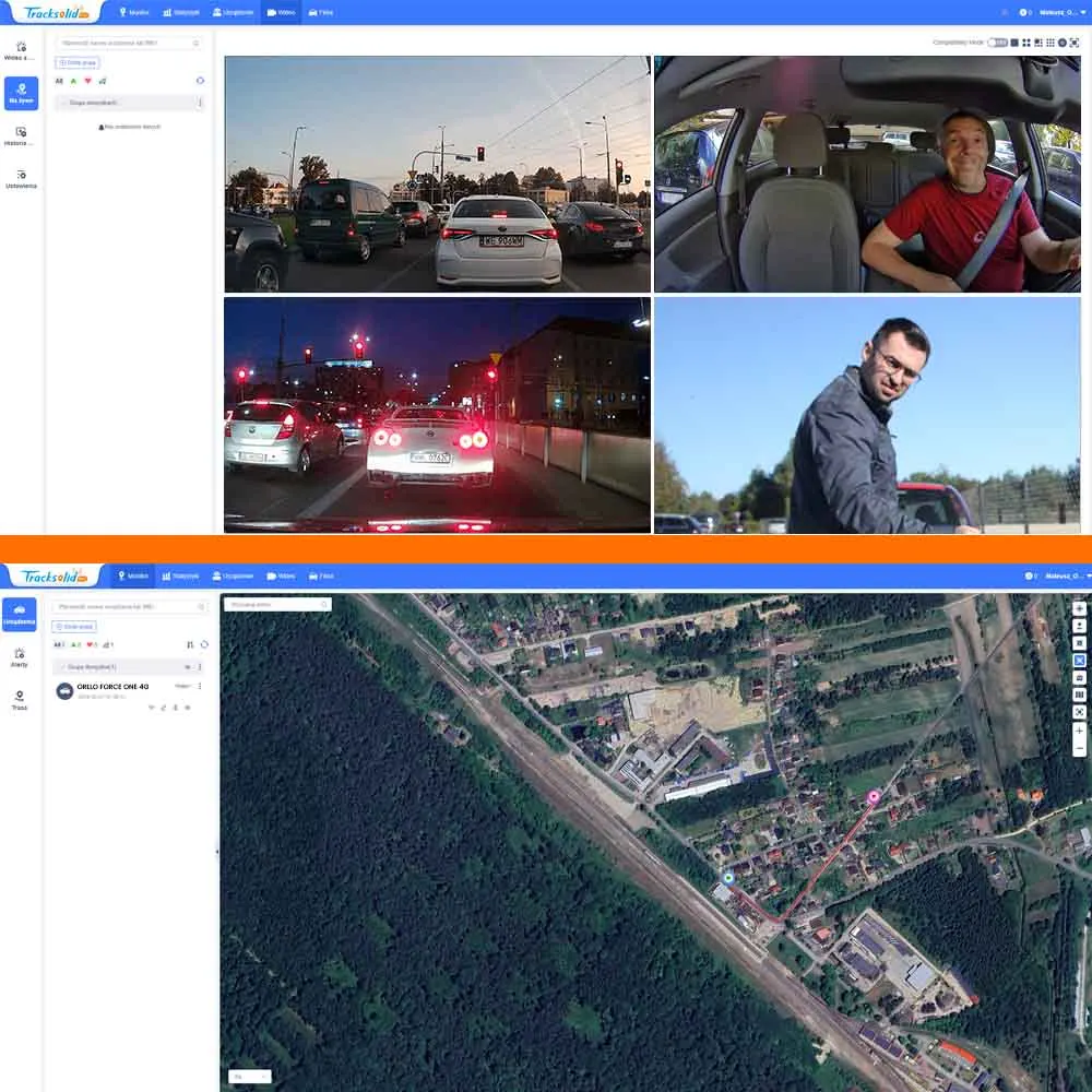 Kamera Samochodowa na Kartę SIM 4G GPS ORLLO JC182