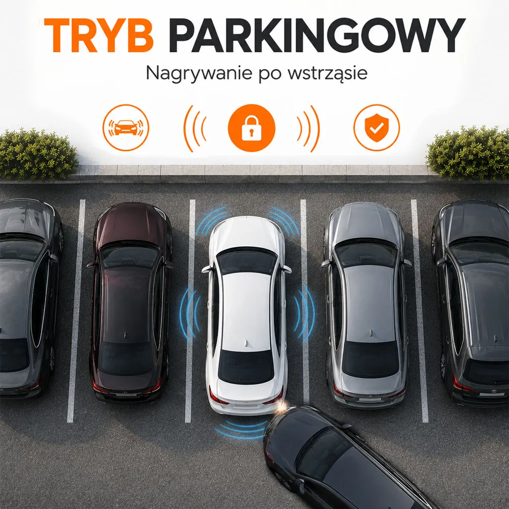 Kamera Samochodowa 4K GPS Przód / Tył Android Auto WiFi ORLLO AUTOPLAY PRO