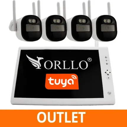 Przenośny Monitoring Zestaw Kamer WiFi z Monitorem NVR ORLLO TS1 OUTLET IDEALNY