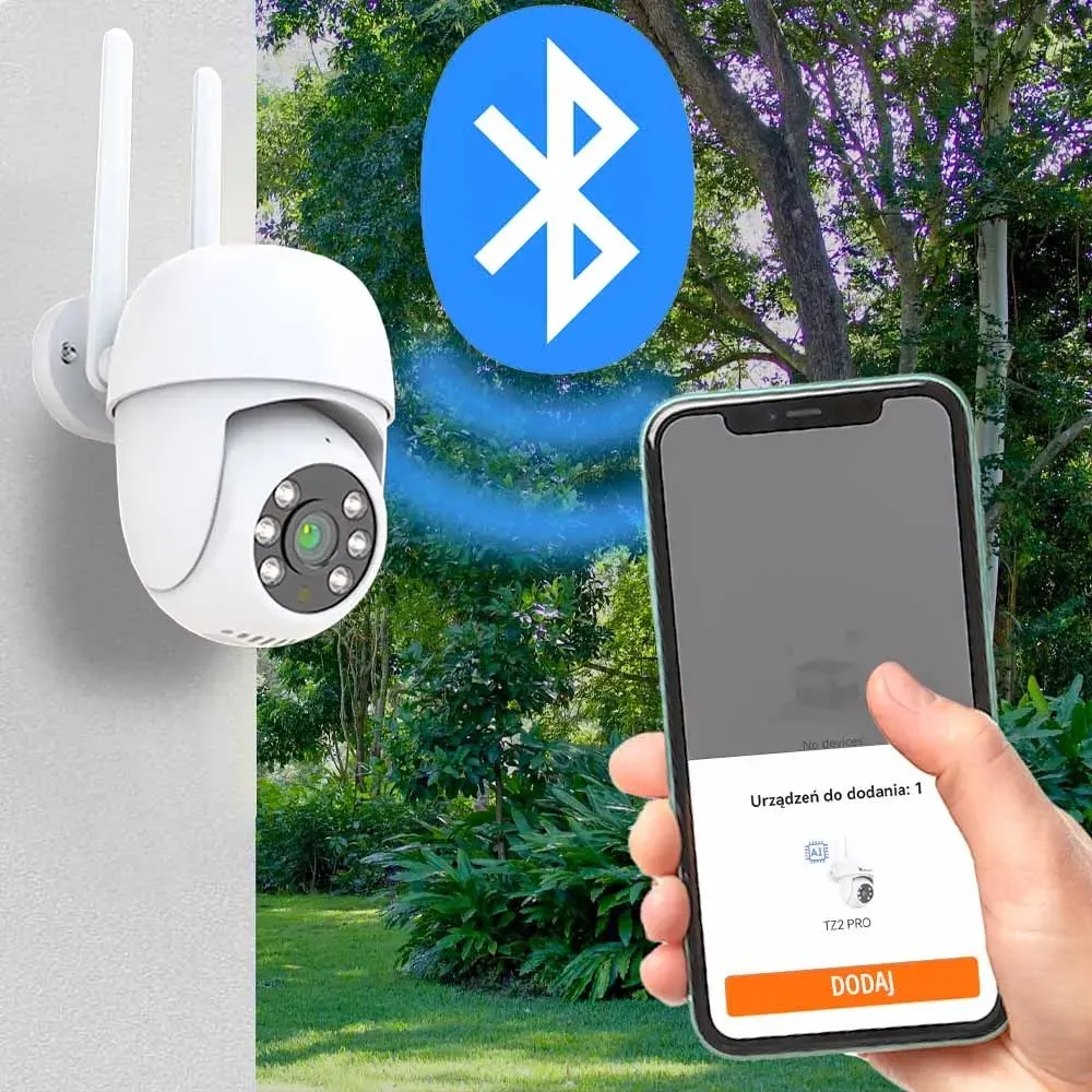 Zestaw 2 Kamer WiFi IP Zewnętrznych Obrotowych 4Mpx ORLLO TZ2 PRO