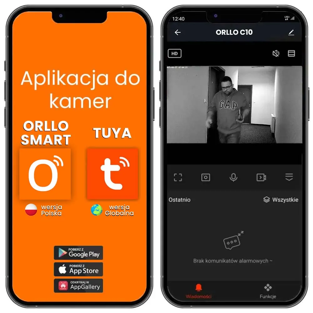 Ukryta Mini Kamera WiFi ORLLO C2 PRO Powerbank 10 000mAh