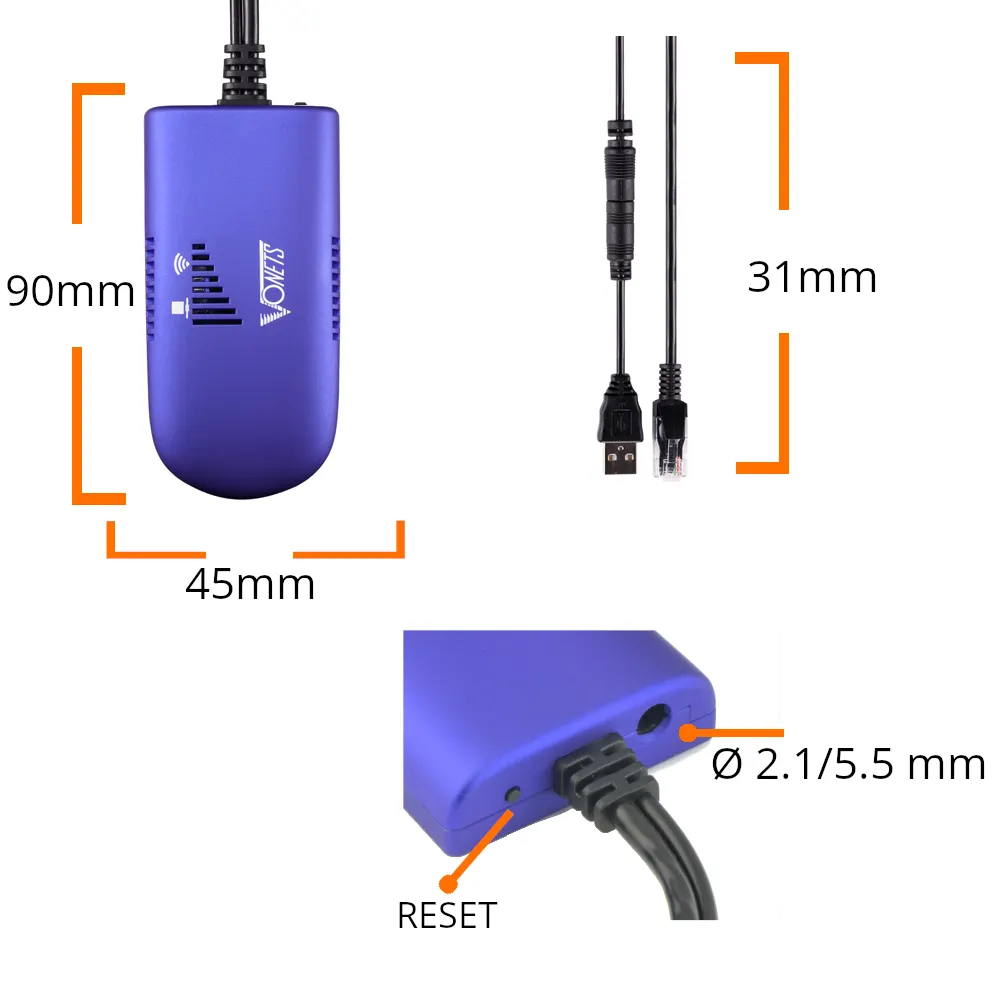 Adapter WiFi VONETS VAP11G-300 do Monitoringu i Urządzeń Sieciowych