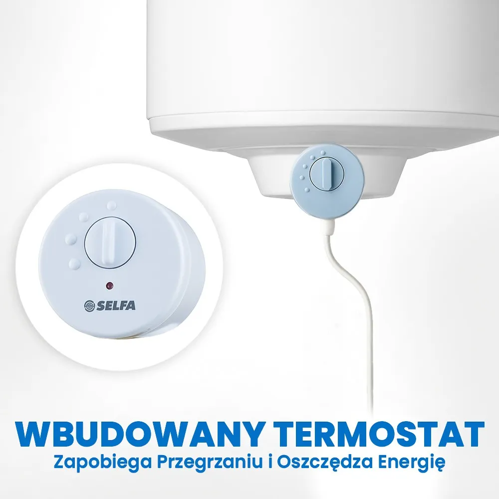 Grzałka do Bojlera CWU 3000W z Termostatem SELFA 825 230V 5/4” Incoloy