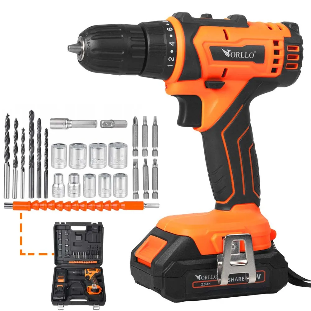 Wiertarko Wkrętarka Akumulatorowa z Walizką ORLLO