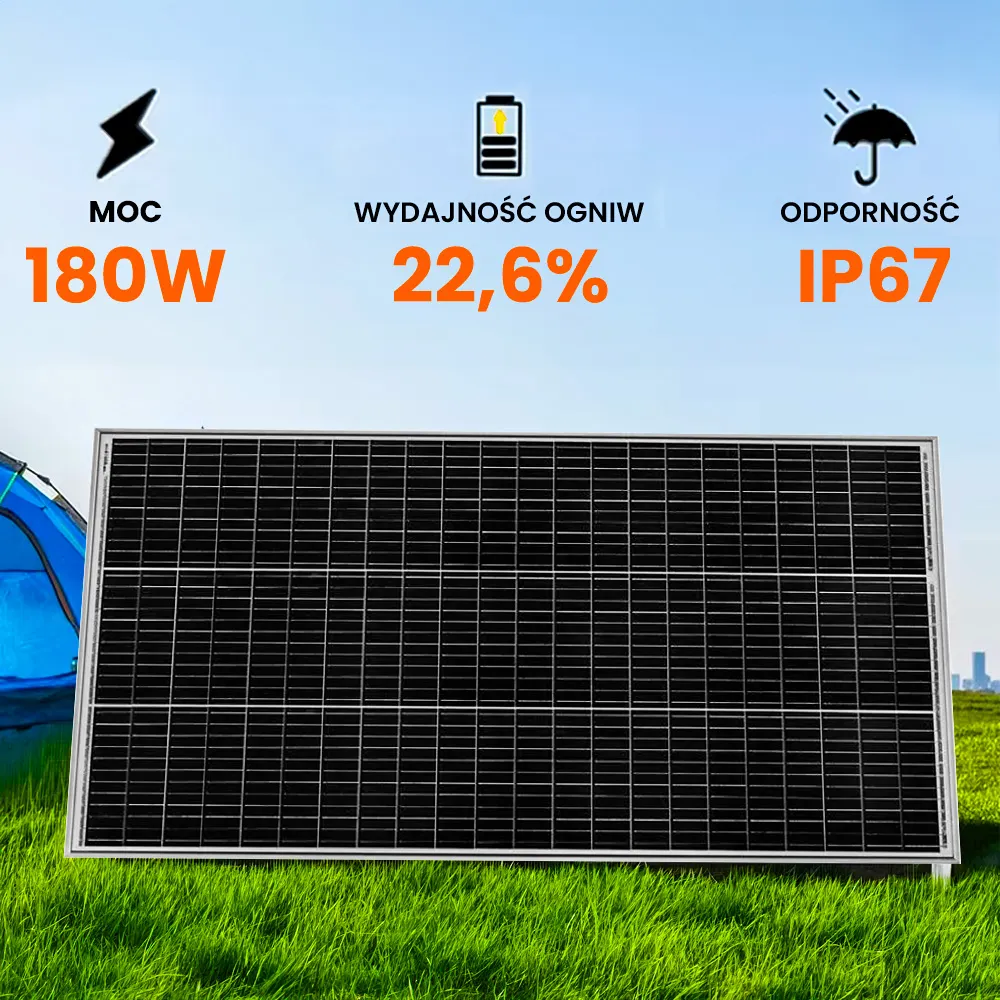 Panel Fotowoltaiczny Słoneczny Monokrystaliczny 1330x670mm Epever 180W