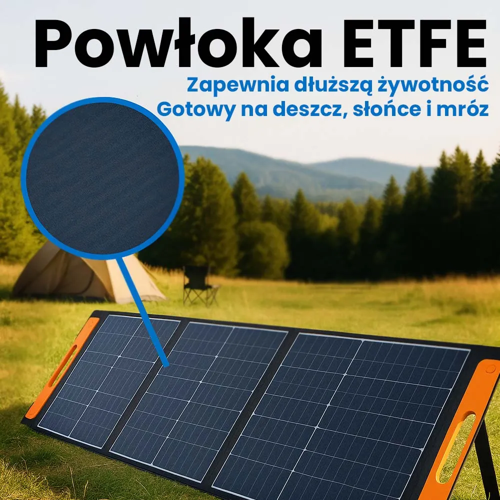 Panel Fotowoltaiczny Słoneczny Składany Przenośny ETFE ORLLO 200W