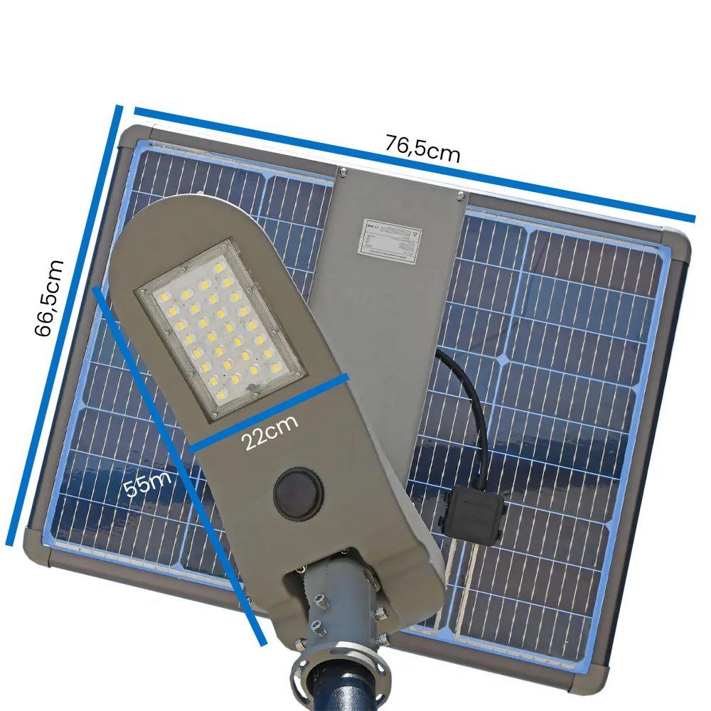 Lampa Solarna Uliczna LED 180W Panel Solarny 80W Akumulator LiFePO4 307Wh FP-03