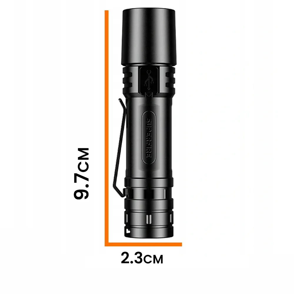 Latarka LED Akumulatorowa 156 lm USB-C
