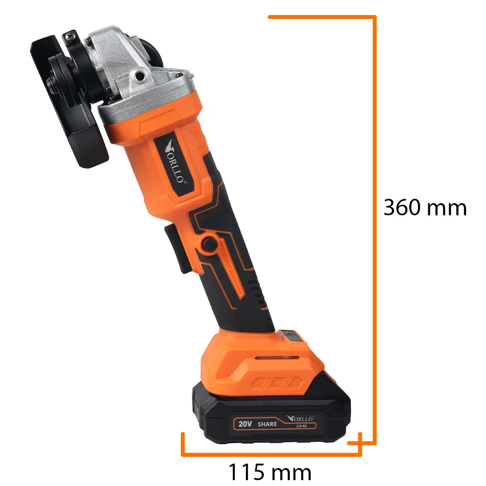 Szlifierka Kątowa Akumulatorowa z Walizką ORLLO OUTLET IDEALNY