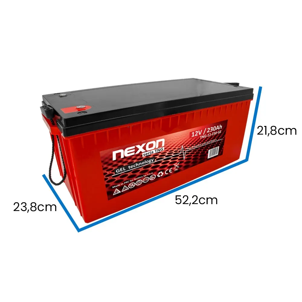 Akumulator Żelowy Magazyn Energii 230Ah 12V NEXON TNG-12-230-GE