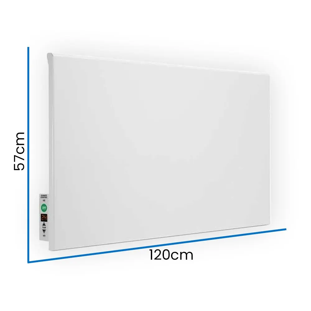 Grzejnik Elektryczny na Podczerwień Panel Grzewczy Ścienny Energooszczędny Termostat HD-WAVE STEEL 1000W