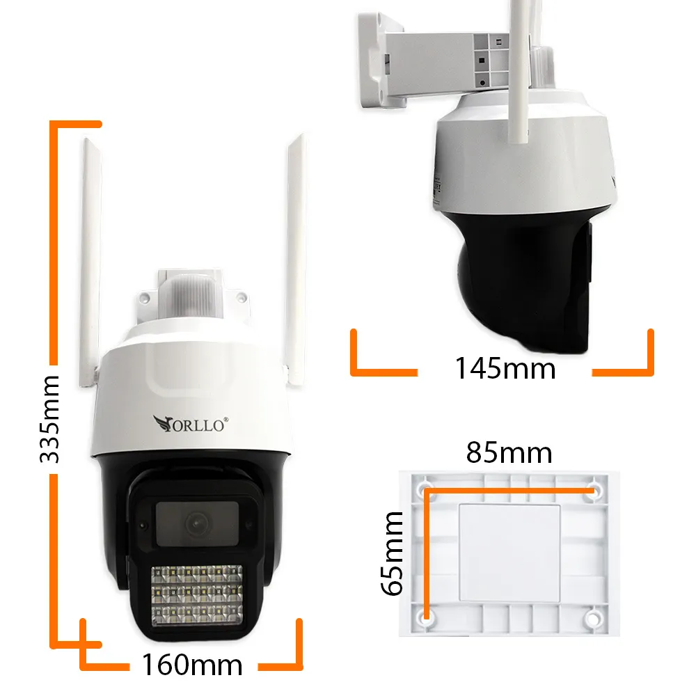 Kamera na Kartę SIM Zewnętrzna Obrotowa ORLLO N2