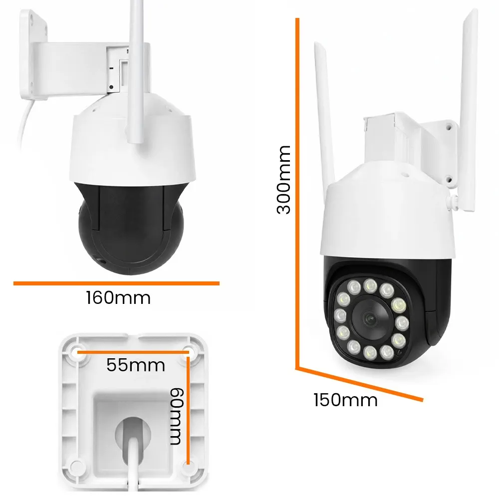 Kamera Zewnętrzna 4K 8MPx Obrotowa WIFI i SIM 4G ORLLO TZ11