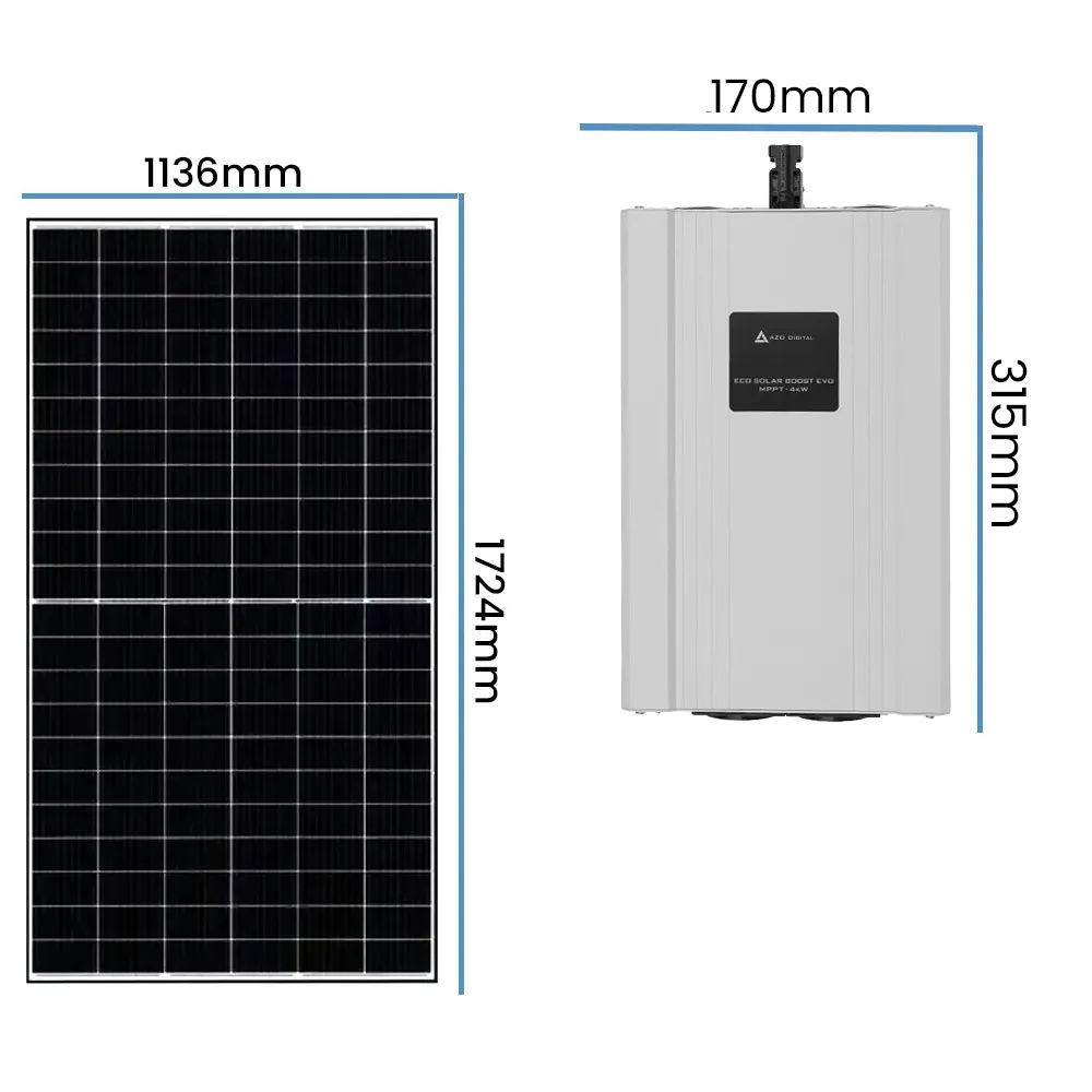 Zestaw Fotowoltaiczny do Grzania Wody w Bojlerze Przetwornica Panele Solarne