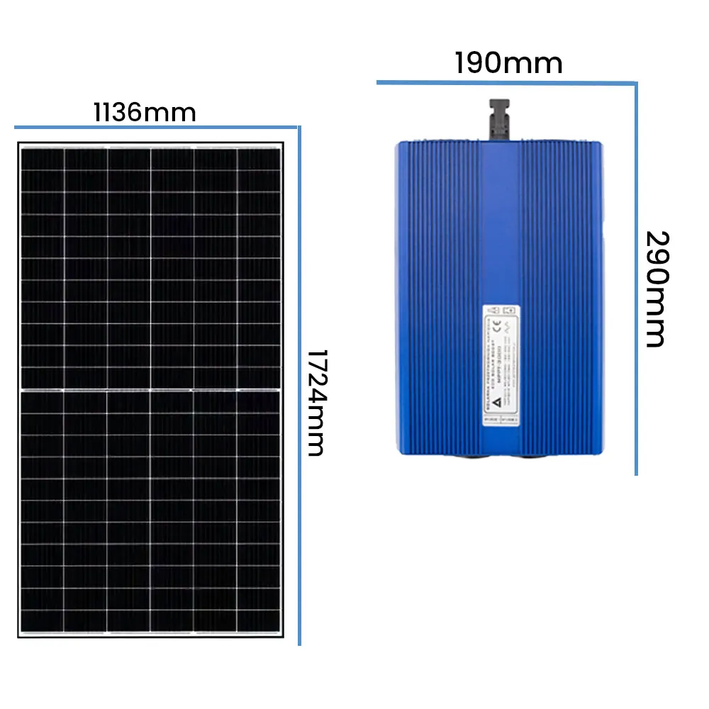Off Grid Zestaw Fotowoltaiczny do Grzania Wody Przetwornica Panele Fotowoltaiczne