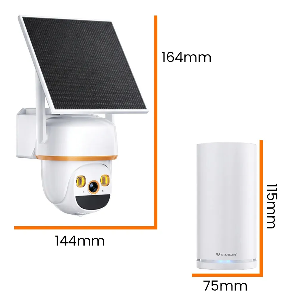 Zestaw do Monitoringu Solarny WiFi 4 Kamery 3MP Obrotowe NVR