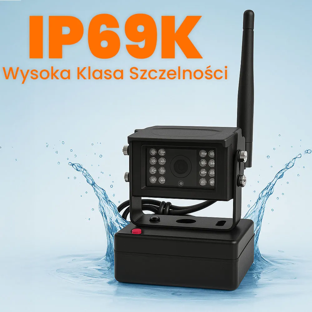 Kamera do Ciężarówki Busa Kampera Bezprzewodowa Wyświetlacz ORLLO BR704