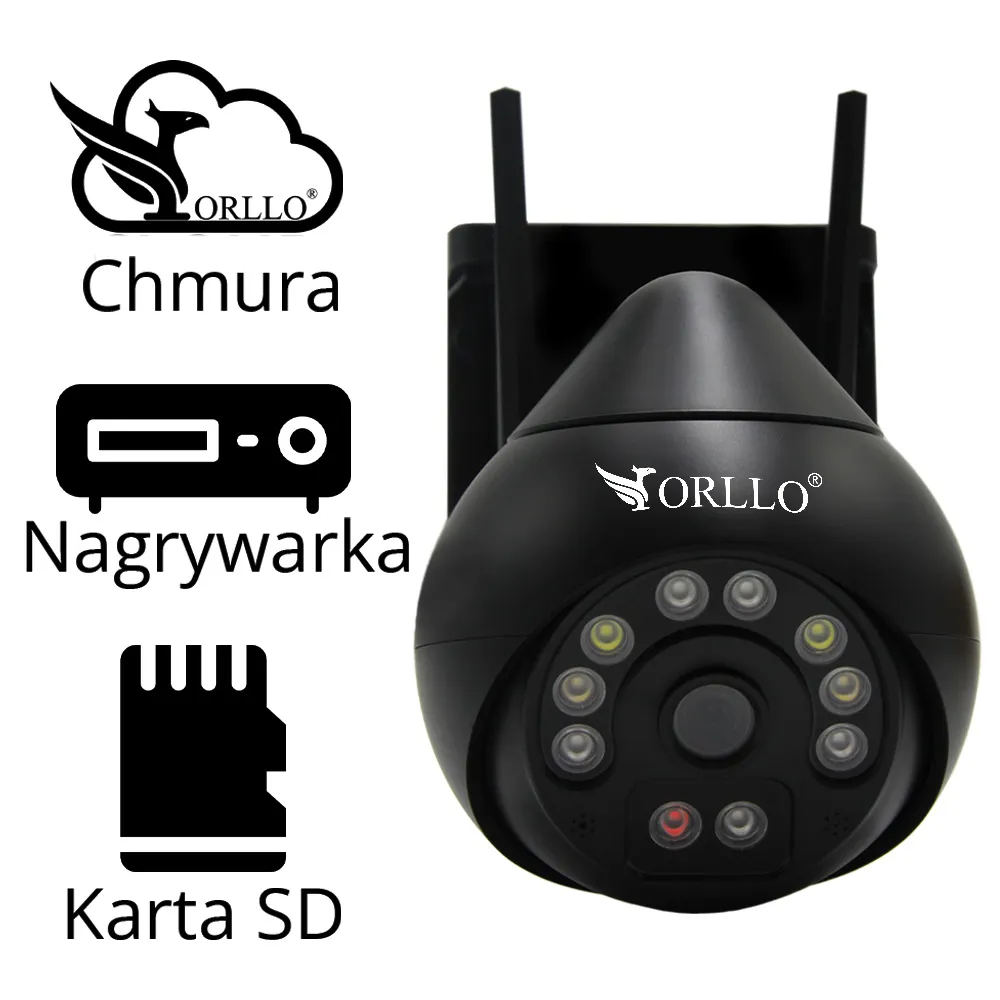 Kamera WiFi IP Zewnętrzna Obrotowa Night Color ORLLO Z8 PRO