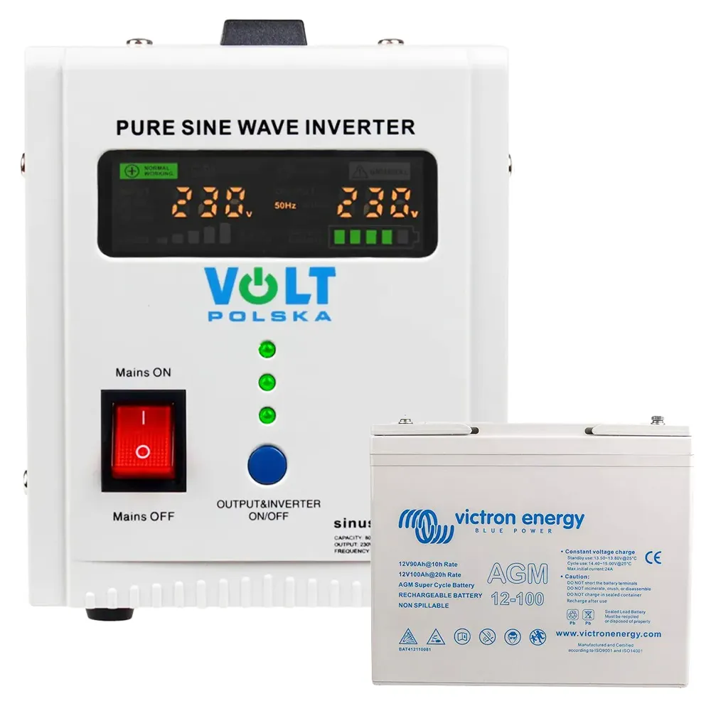 awaryjne zasilanie stacja zasilania volt polska czysty sinus sinuspro 800e akumulator agm victron energy podtrzymywanie pieca orlloenergy.pl