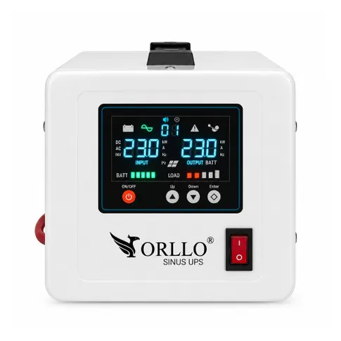 zasilacz awaryjny UPS ORLLO SINUS 1500VA 1050W czysta sinusoida zasilanie awaryjne 230V AVR do domu i urządzeń elektrycznych