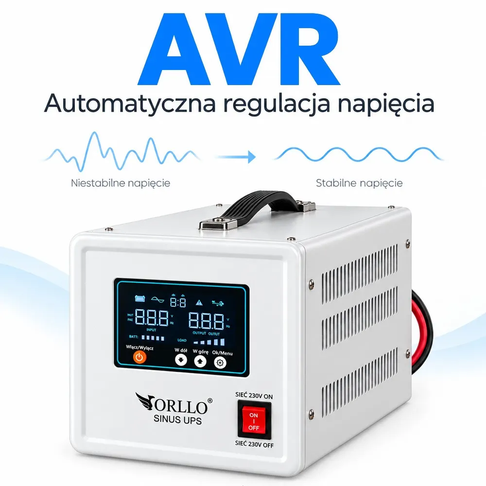 Zasilacz Awaryjny Zasilanie Awaryjne Przetwornica ORLLO SINUS UPS 2000VA AVR