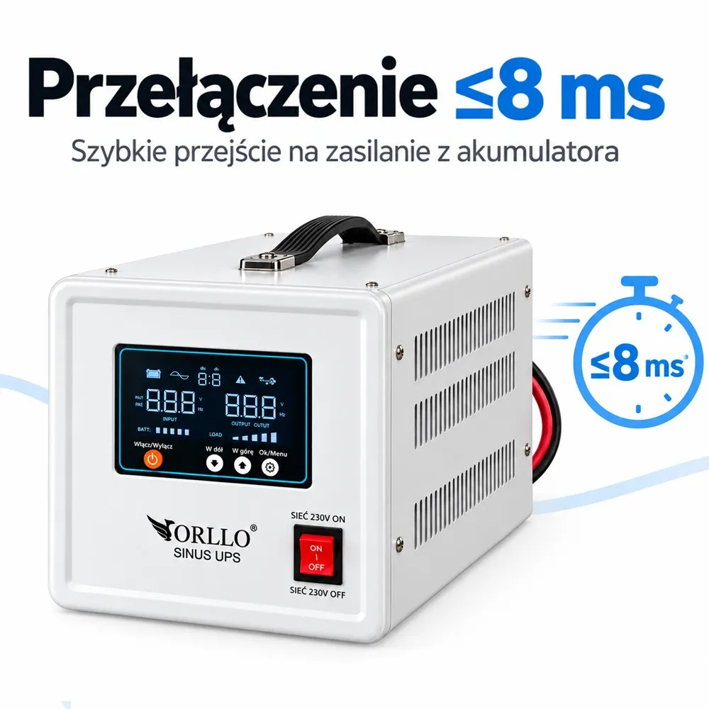 Zasilacz Awaryjny Zasilanie Awaryjne Przetwornica ORLLO SINUS UPS 2000VA AVR