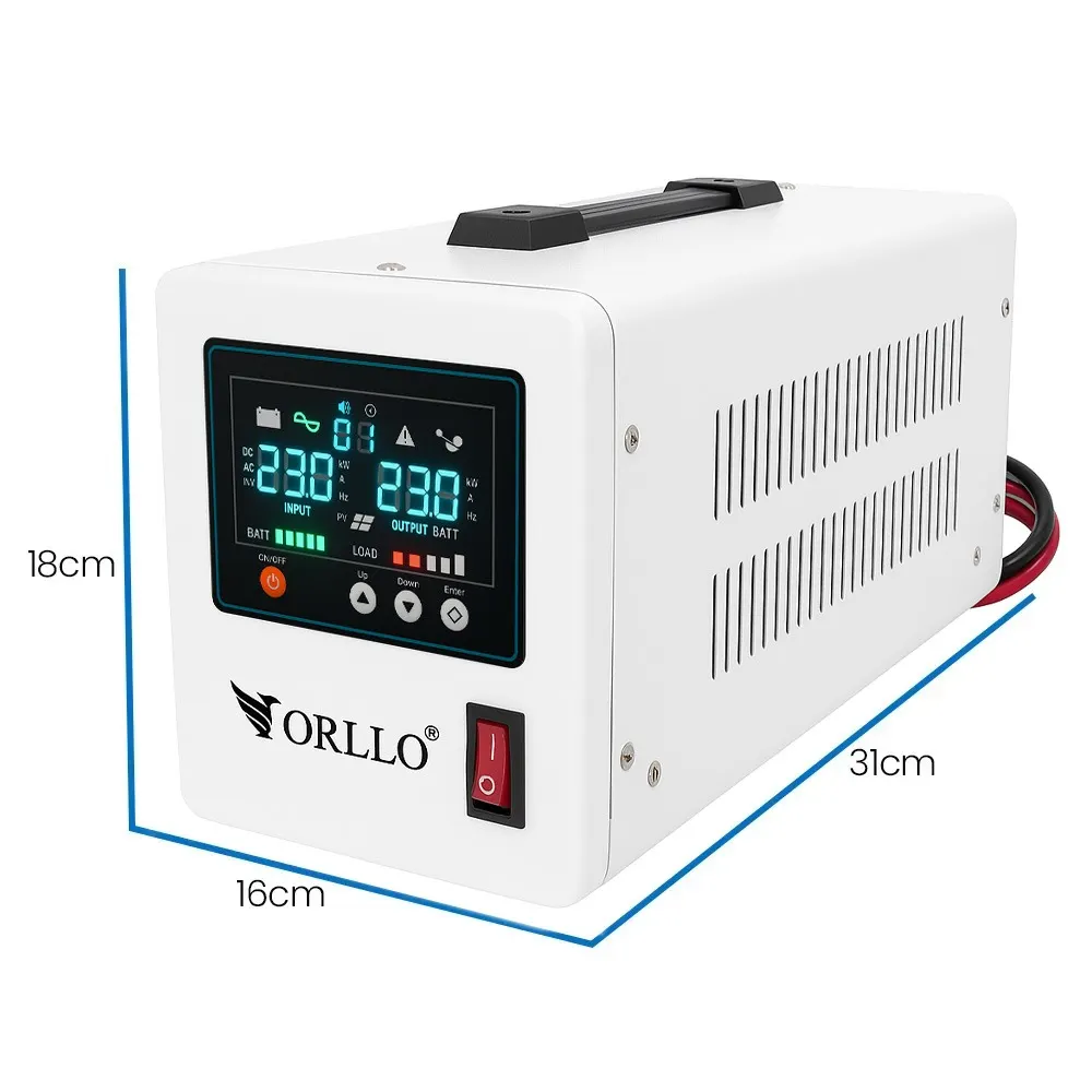 Zasilacz Awaryjny UPS Zasilanie Awaryjne ORLLO SINUS 800VA 560W AVR Akumulator 100Ah