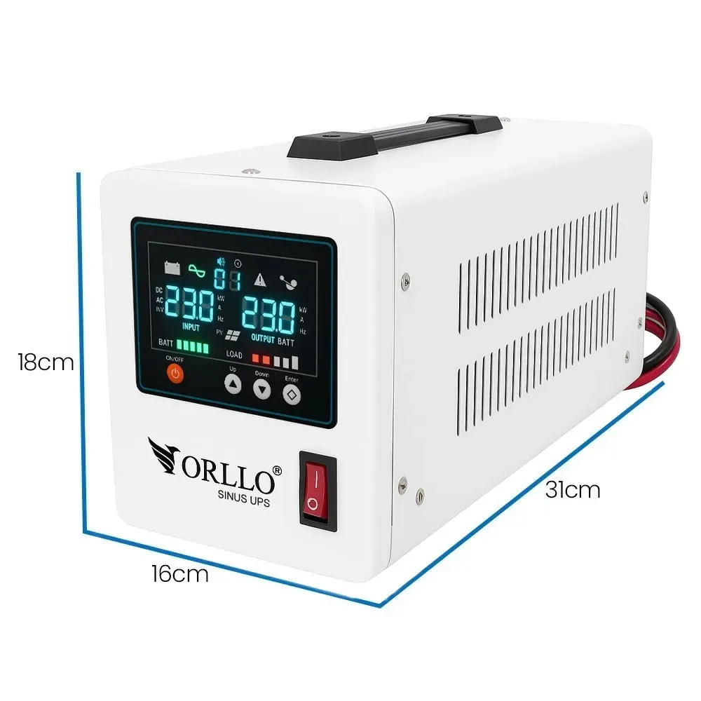 Zasilacz Awaryjny Zasilanie Awaryjne Przetwornica ORLLO SINUS UPS 800VA 560W AVR