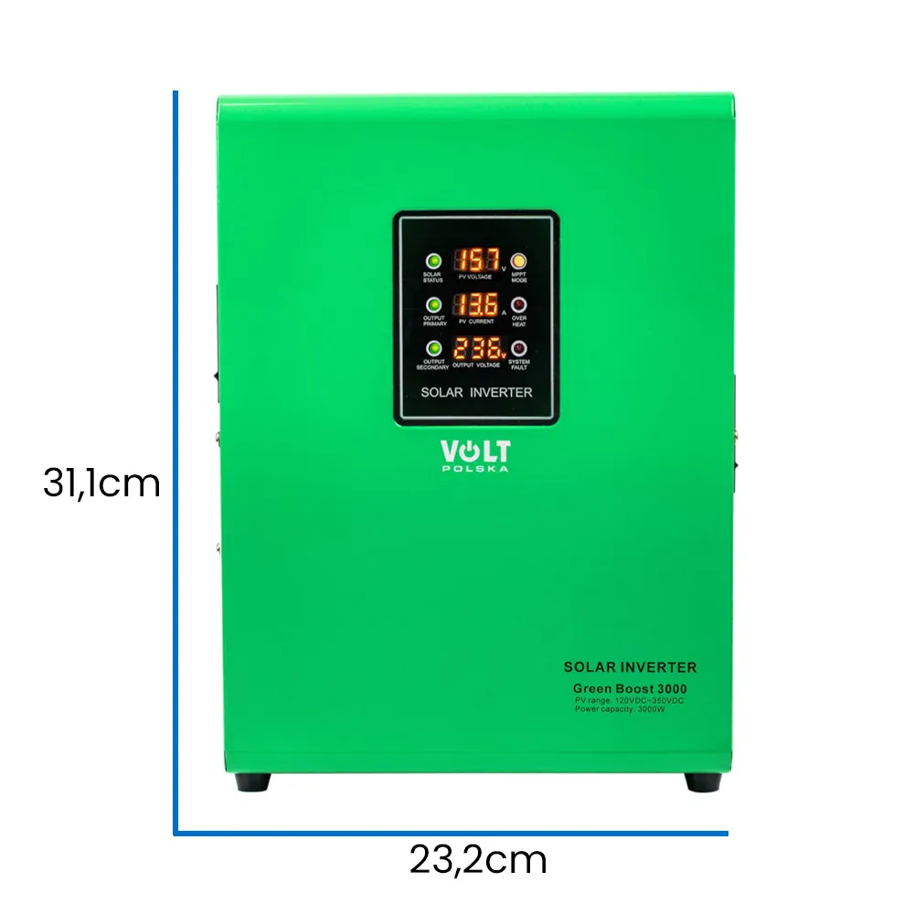 Przetwornica Solarna do Grzania Wody i Bojlera Volt Green Boost MPPT 3000 Off Grid OUTLET BDB