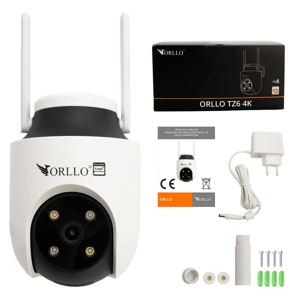 Kamera WiFi IP Zewnętrzna Obrotowa ORLLO TZ6 4K OUTLET IDEALNY