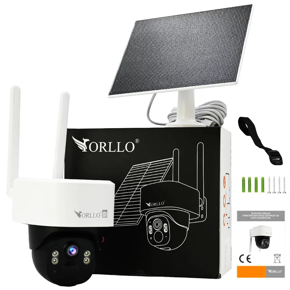 Kamera Zewnętrzna WiFi Obrotowa Panel Solarny 5MPx ORLLO TZ13