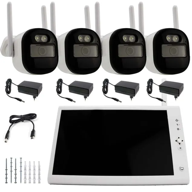 Przenośny Monitoring Zestaw Kamer WiFi z Monitorem NVR ORLLO TS1