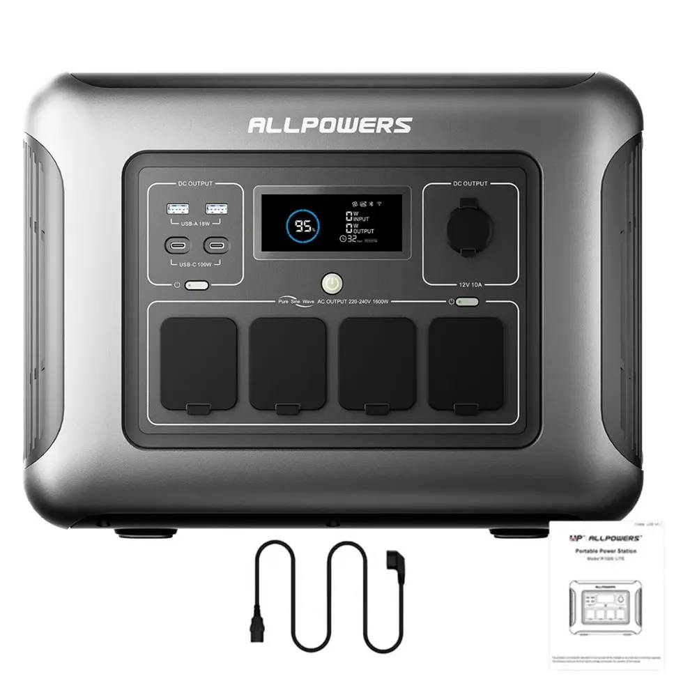 Przenośna Stacja Zasilania Magazyn Energii BMS LIFEPO4 ALLPOWERS R2500