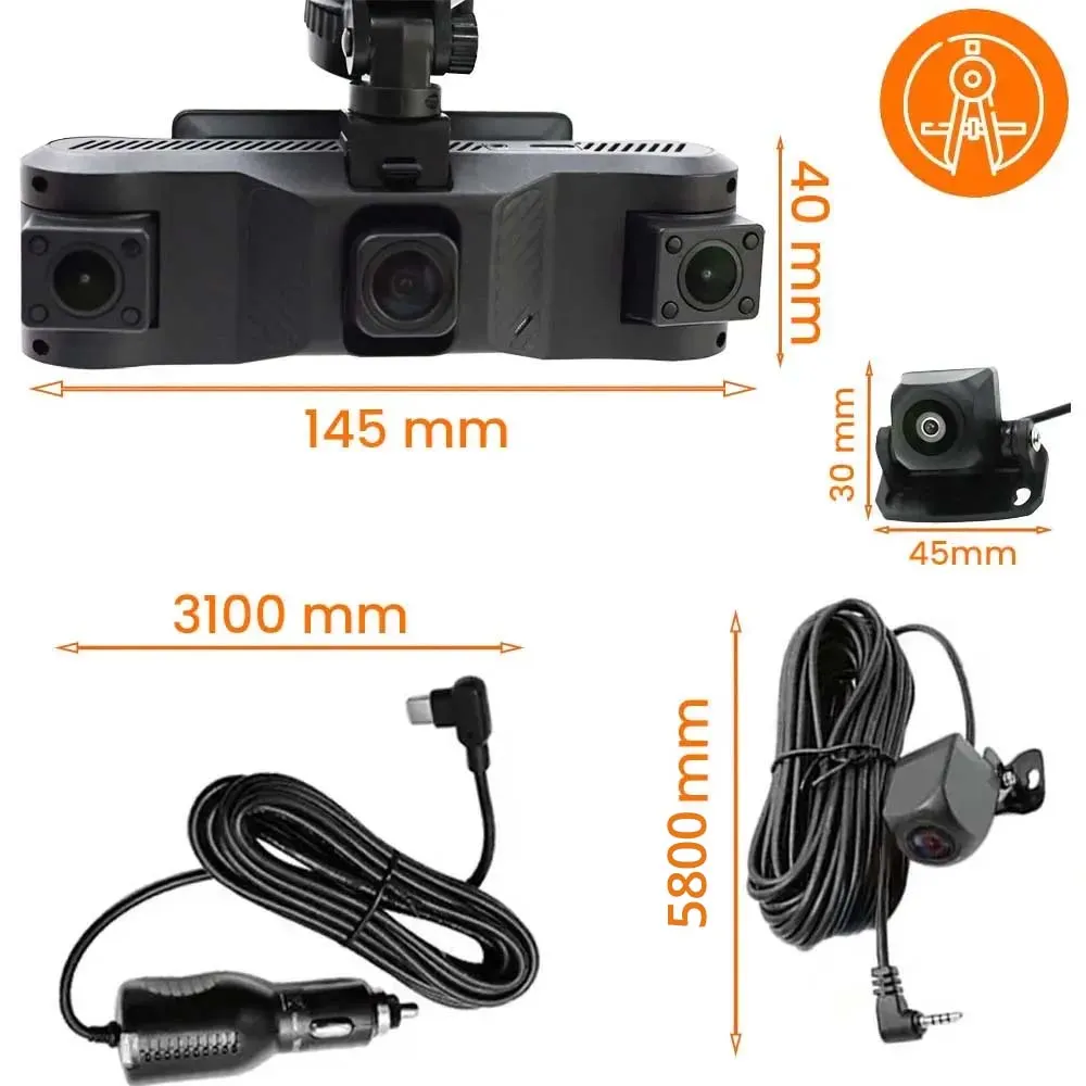 Kamera Samochodowa 4 Obiektywowa Kamera ORLLO EF1320