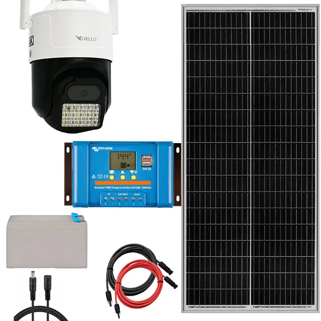 Zestaw do Monitoringu Kamera Zewnętrzna 4K SIM ORLLO Z17 ULTRA Zestaw Fotowoltaiczny