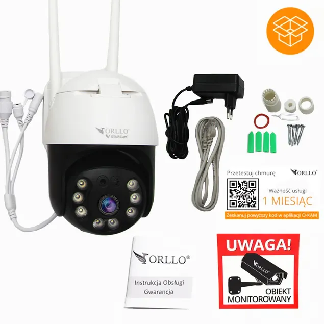 Kamera WiFi IP Zewnętrzna Obrotowa ORLLO Z20 4K OUTLET IDEALNY