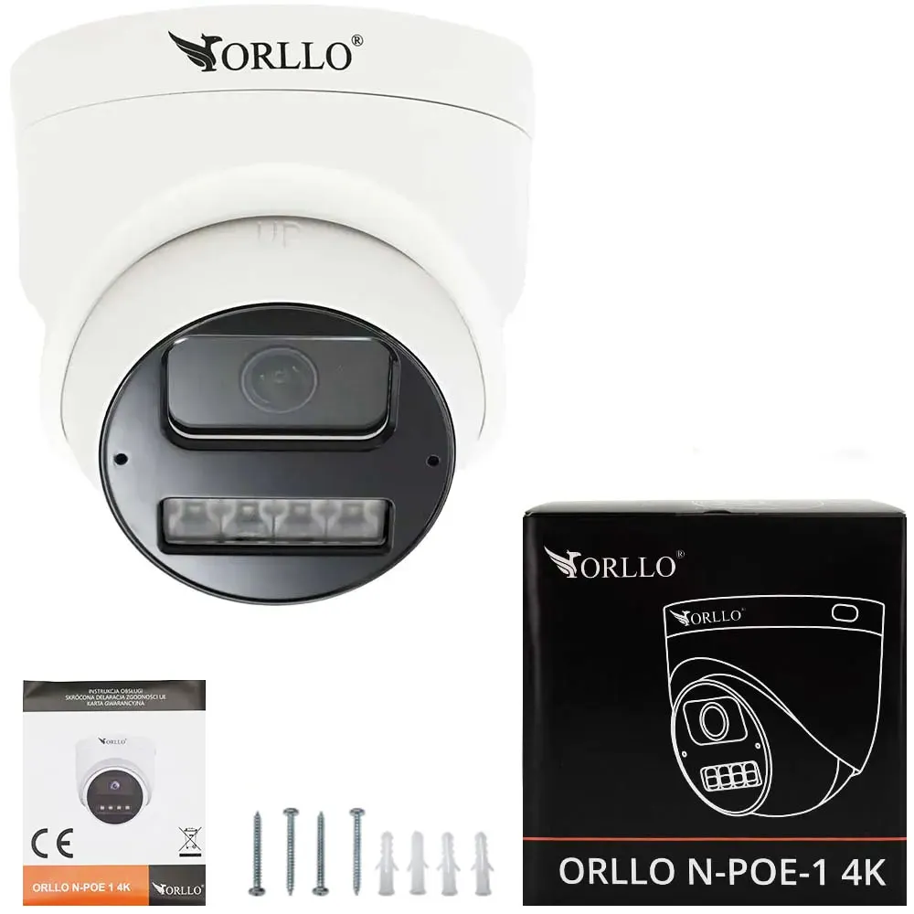 Kamera Zewnętrzna Kopułkowa ORLLO N-POE-1 4K