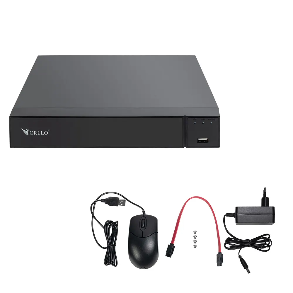 Rejestrator do Kamer Nagrywarka NVR AI WiFi ORLLO NVR1 CH9