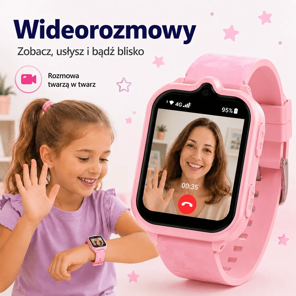 Zegarek smartwatch dla dzieci z GPS 4G ORLLO SMARTIE