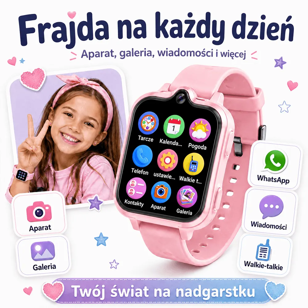 Zegarek smartwatch dla dzieci z GPS 4G ORLLO SMARTIE