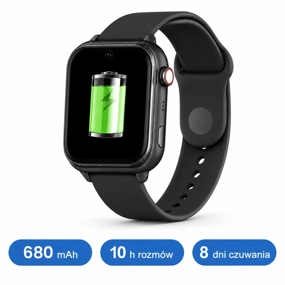 Smartwatch zegarek dla dzieci z GPS 4G ORLLO SMARTIE BLACK