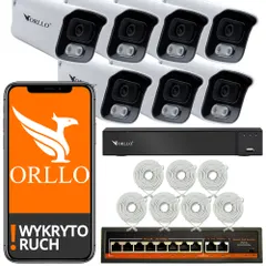 Zestaw do Monitoringu 7 Kamery 5Mpx ORLLO POESET 4