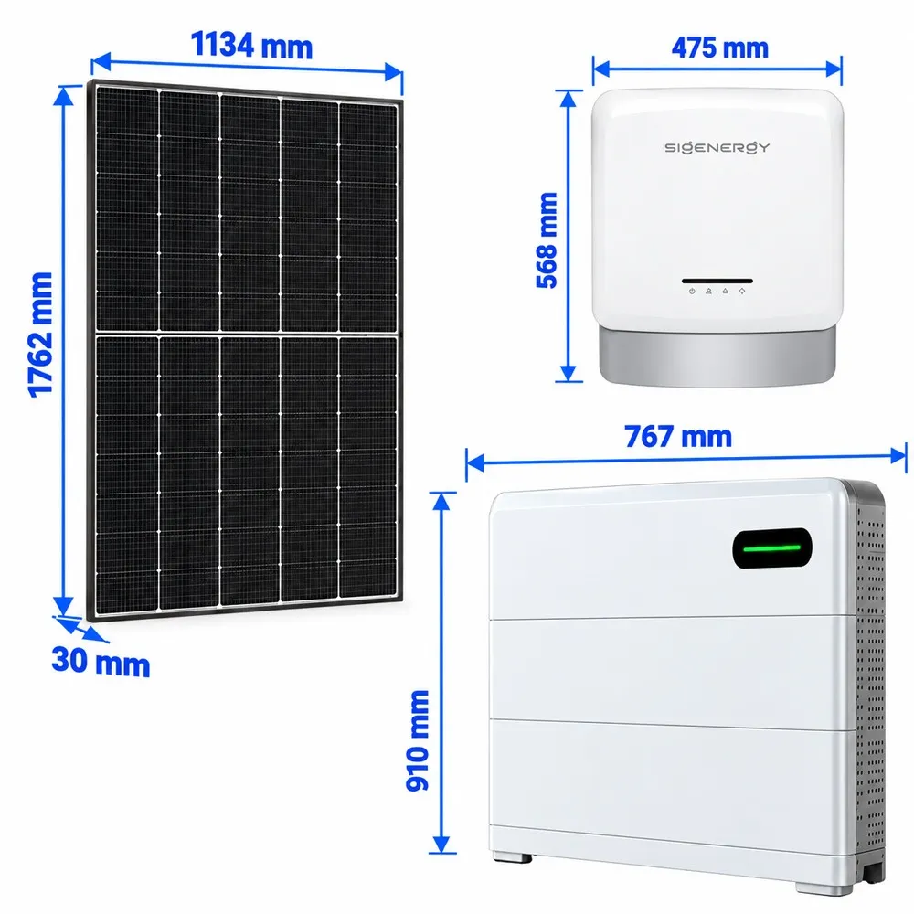 Magazyn Energii z Montażem Sigenergy 12kWh Zestaw Fotowoltaiczny 4,55kWp z Falownikiem 6kW
