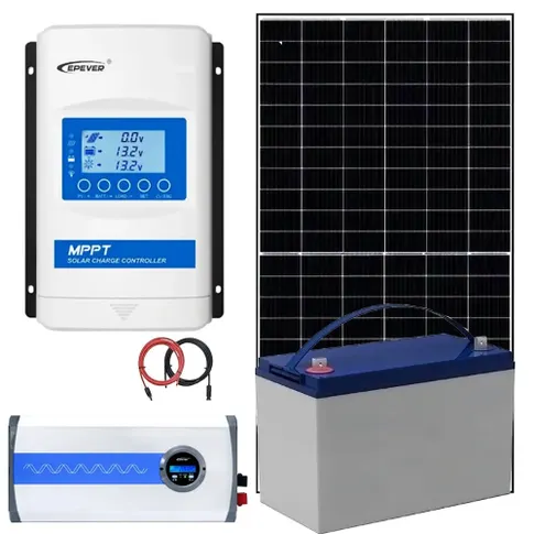 Zestaw fotowoltaiczny off grid 500W do samodzielnego montażu z akumulatorem 100Ah