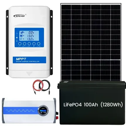 Zestaw fotowoltaiczny off grid 500W do samodzielnego montażu z akumulatorem 100Ah