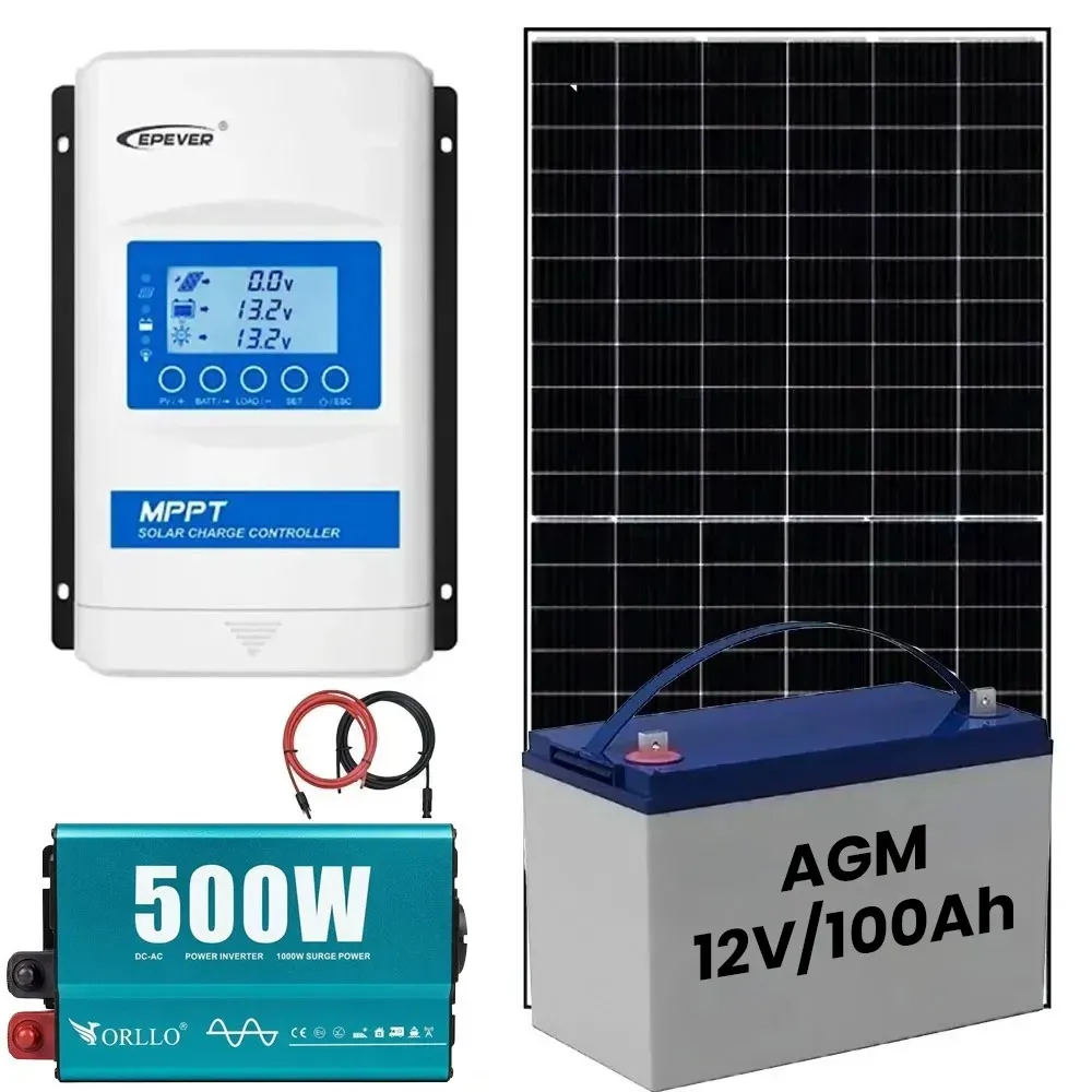 Zestaw Fotowoltaiczny na Działkę 100Ah 500W do Samodzielnego Montażu OFFGRID