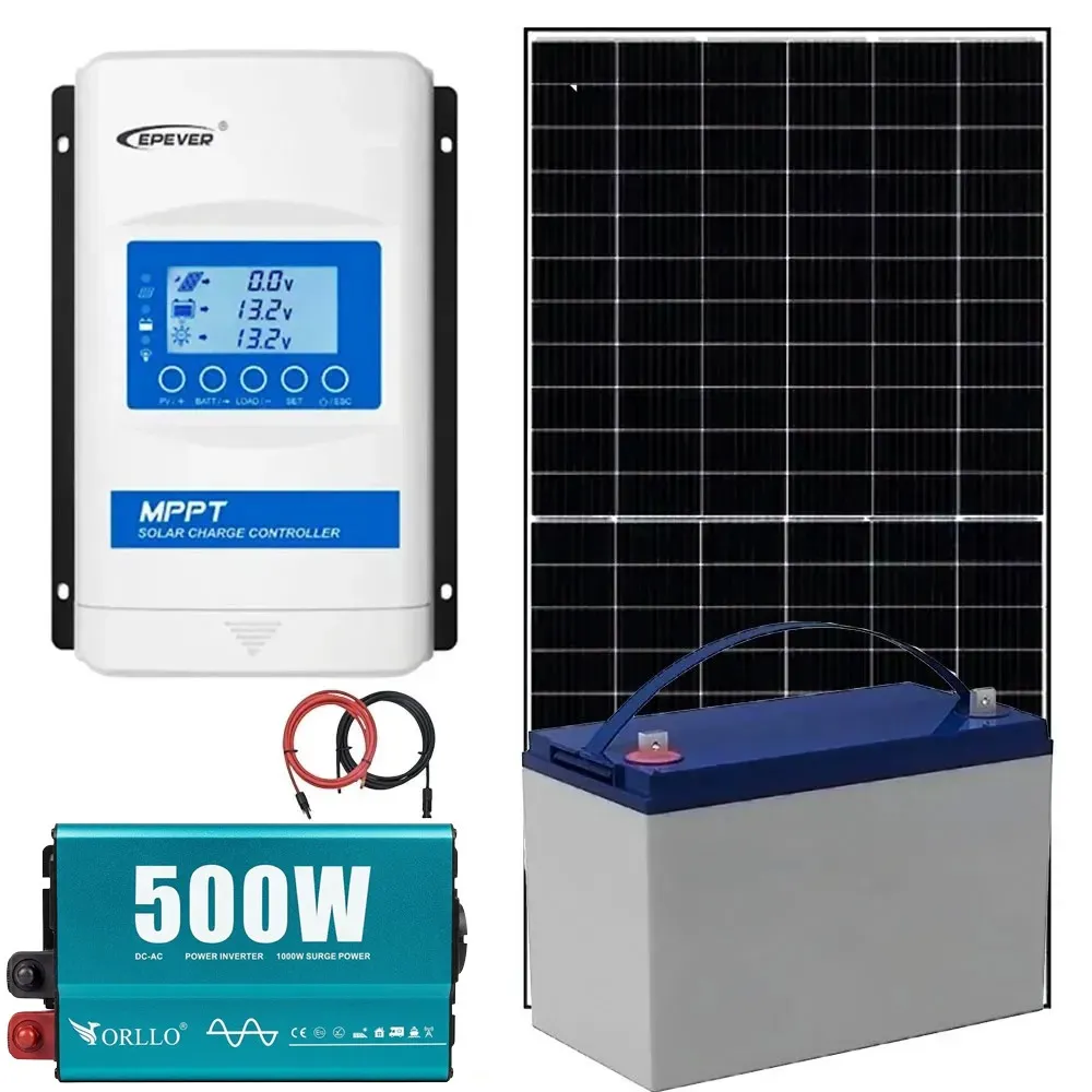 Zestaw Fotowoltaiczny na Działkę 100Ah 500W do Samodzielnego Montażu OFFGRID