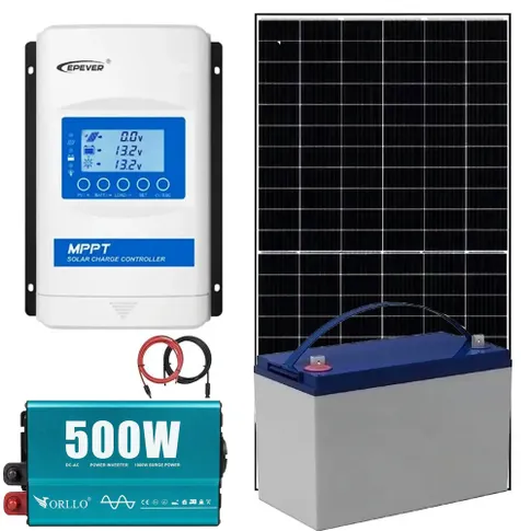 Zestaw fotowoltaiczny off grid 500W do samodzielnego montażu z akumulatorem 100Ah